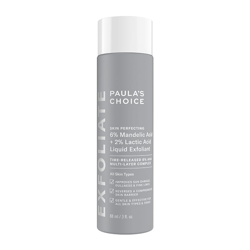 Paula's Choice Skin Perfecting 6% Mandelic Acid + 2% Lactic Acid Liquid Exfoliant | #1 Exfoliation Experts | Innovative Formula | Gentle yet Effective Exfoliation | Time-Released 8% AHA Multi-Layer Complex | Improves Radiance, Softens Texture | Promotes Healthier Skin Turnover | Youthful Glow