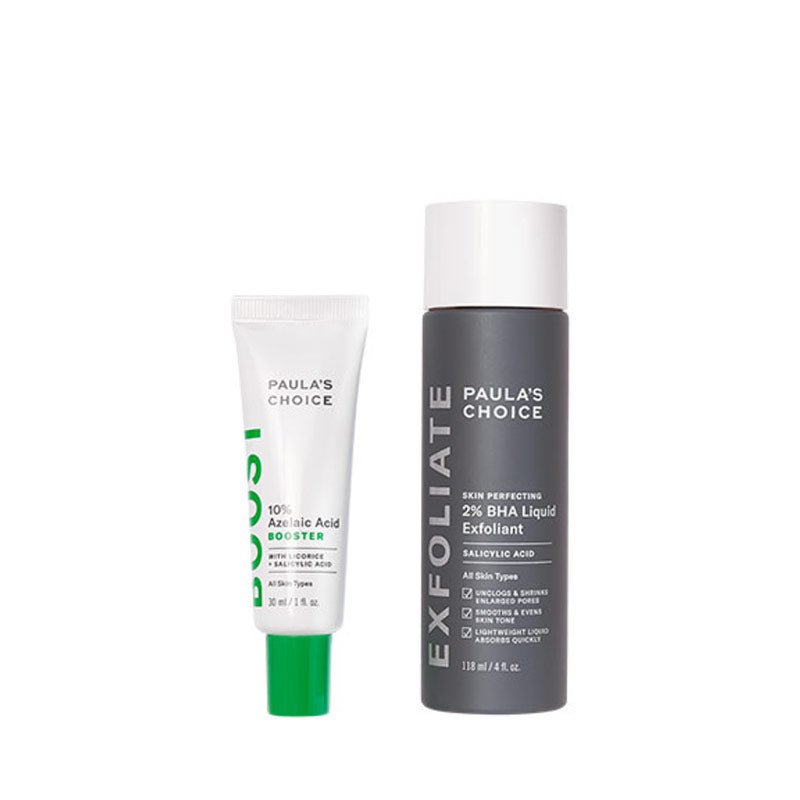 Paula's Choice, Paula's Choice The Breakout Resolution Duo, Skincare Giftset, Gifts for Her, 2% BHA Liquid Exfoliant