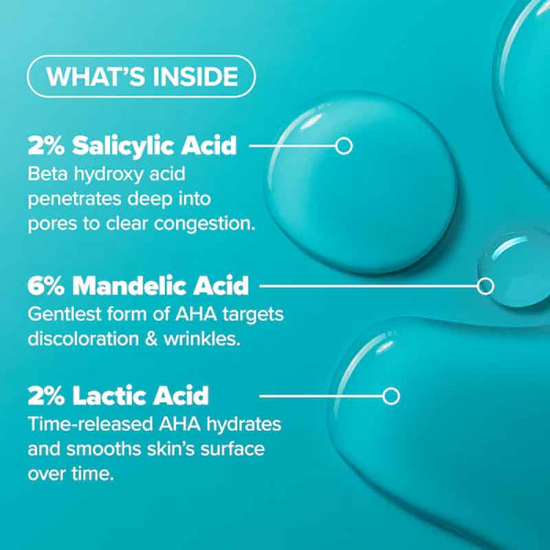 Paula's Choice Multi-Level Exfoliation Trial Kit | Includes 6% Mandelic Acid + 2% Lactic Acid Liquid Exfoliant and 2% BHA Liquid Exfoliant | Powerful Solution for Revitalizing Skin Texture | Achieves Radiant Glow | Targets Enlarged Pores, Uneven Texture, Dullness