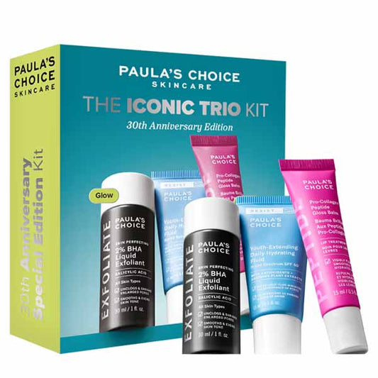 Paula's Choice The Iconic Trio Kit Box With Three Products Included Shown In Front
