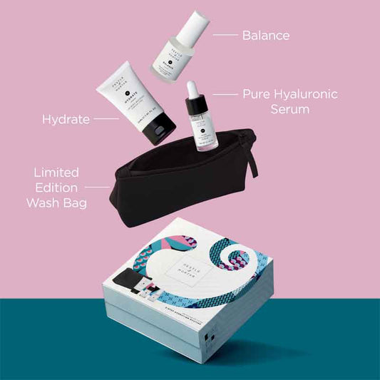 Pestle & Mortar 3 Step Hydration Routine Gift Set, skincare routine set, Christmas gifting