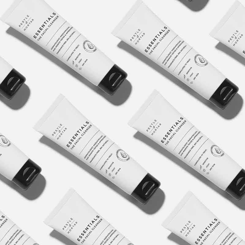 Pestle & Mortar Essentials: The Facial Cleanser | facial | cleanse | mild | calming | ideal for all skin types | eliminates impurities | softens skin | continuous protection | against dryness | clear