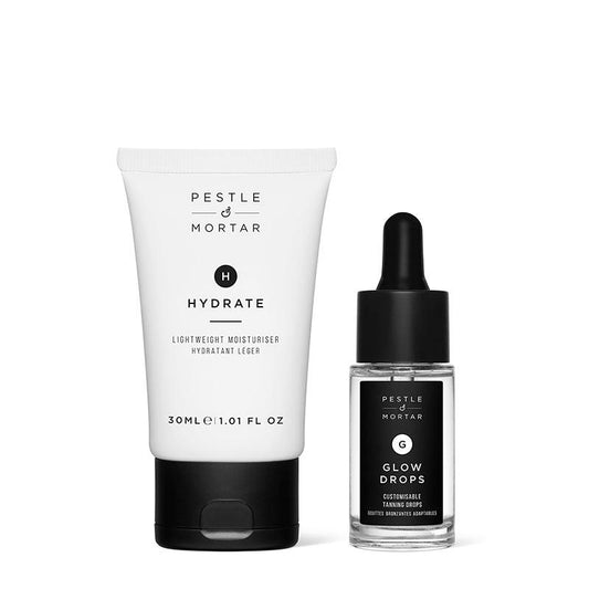 Pestle & Mortar Glowing Duo | tanning drops