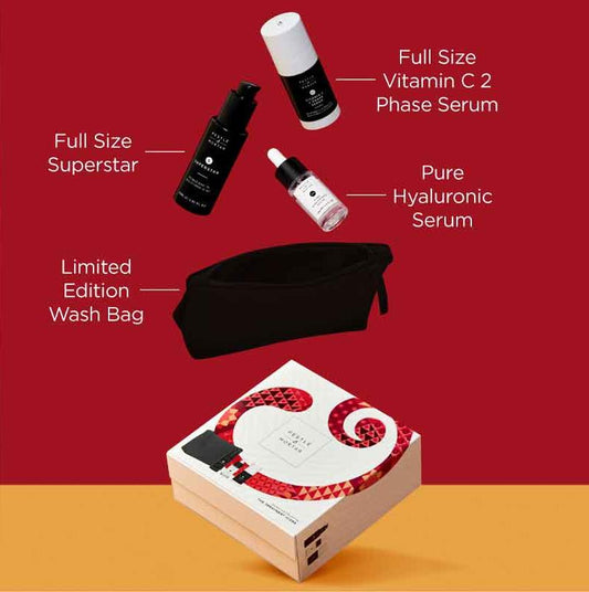 Pestle & Mortar The Treatment Icons Gift Set, Vitamin C Serum, Hyaluronic Acid Serum,