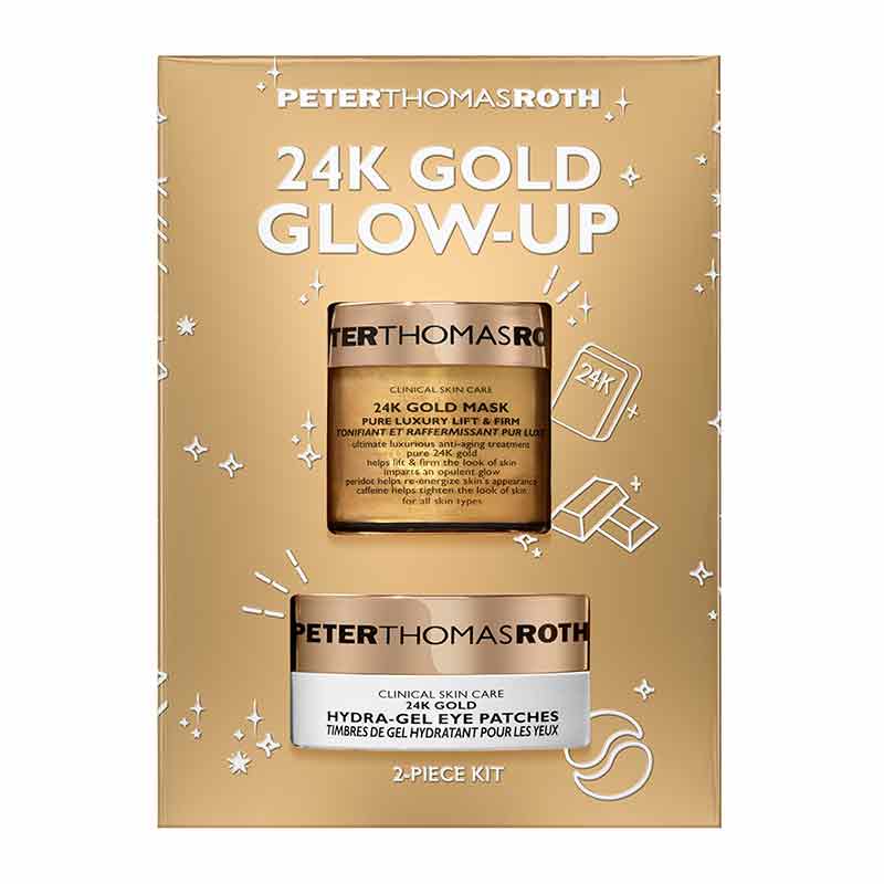 Peter Thomas Roth 24K Gold Glow-Up 2-Piece Gift Set Outer Box