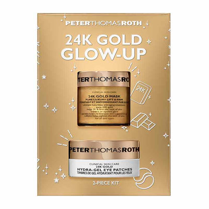 Peter Thomas Roth 24K Gold Glow-Up 2-Piece Gift Set Outer Box