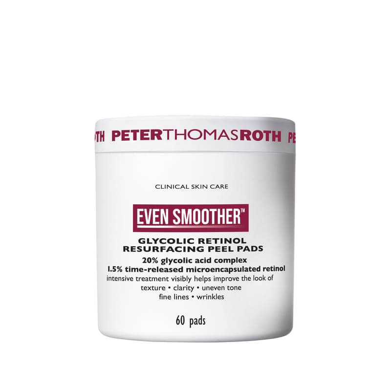 Peter Thomas Roth, Peter Thomas Roth Even Smoother Glycolic Retinol Resurfacing Peel Pads, Anti-Ageing Facial Peel Pads