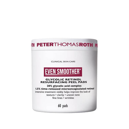Peter Thomas Roth, Peter Thomas Roth Even Smoother Glycolic Retinol Resurfacing Peel Pads, Anti-Ageing Facial Peel Pads