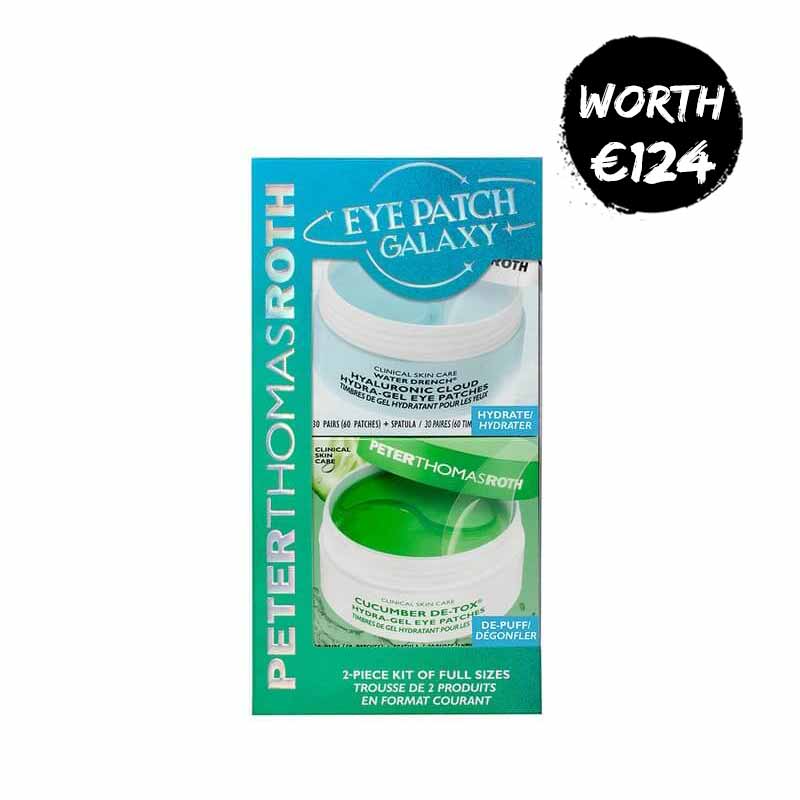 Peter Thomas Roth, Peter Thomas Roth Eye Patch Galaxy 2-Piece kit of Full Sizes, Hydra-Gel Eye Patches, Water Drench patches, reduce fine lines