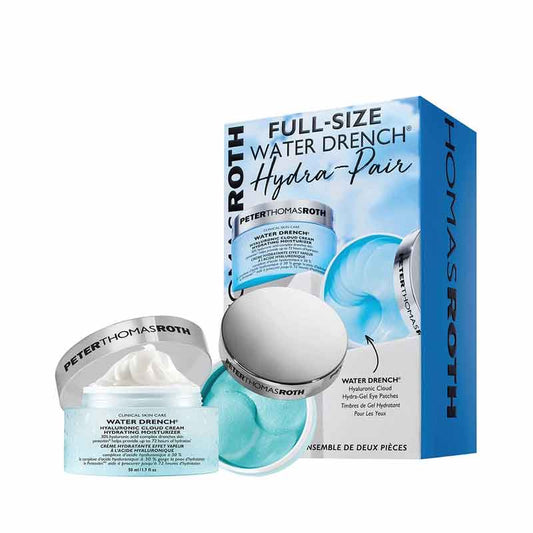 Peter Thomas Roth, Peter Thomas Roth Full Size Water Drench Super Hydrators 2-Piece Kit, skincare for dry skin, hydrating moisturiser, hydrating eye patches