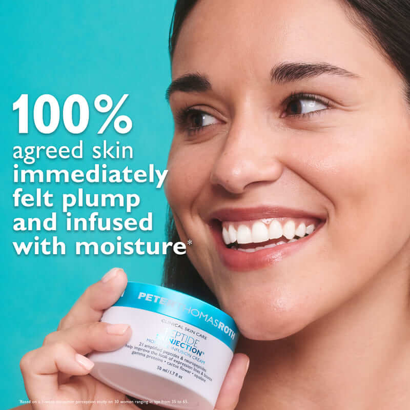 Peter Thomas Roth, Peter Thomas Roth Peptide Skinjection Moisture Infusion Cream, Moisturiser To Plump Face, Facial Moisturiser