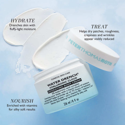 Peter Thomas Roth Water Drench Hyaluronic Cloud Body Cream, body cream, fragrance free moisturiser,