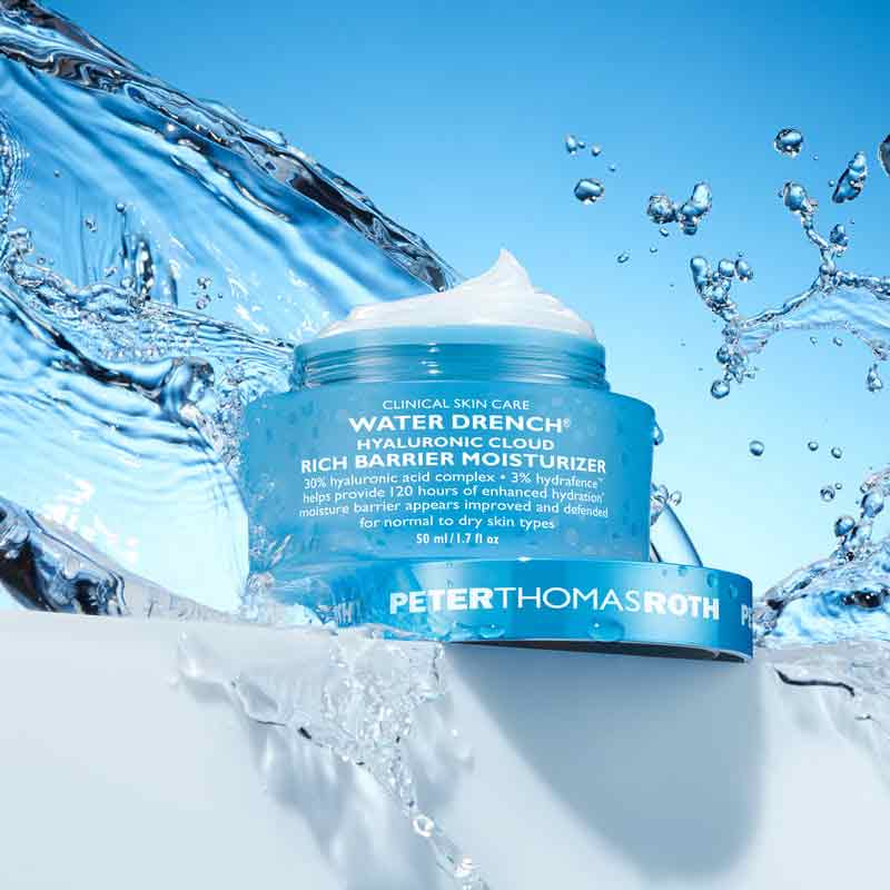 Peter Thomas Roth Water Drench Hyaluronic Cloud Rich Barrier Moisturiser, rich face cream, moisturiser for dry skin