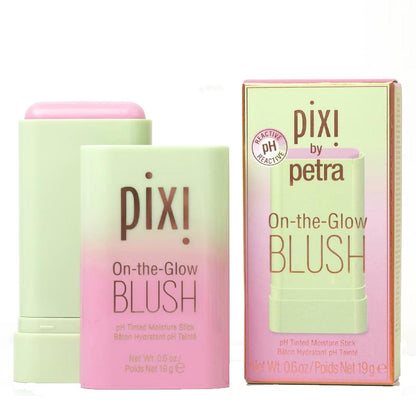 PIXI On-The-Glow Blush | Tinted balm | Adds natural color to cheeks | Provides long-lasting hydration | pH-reactive tinted moisture stick | Cheek Tone