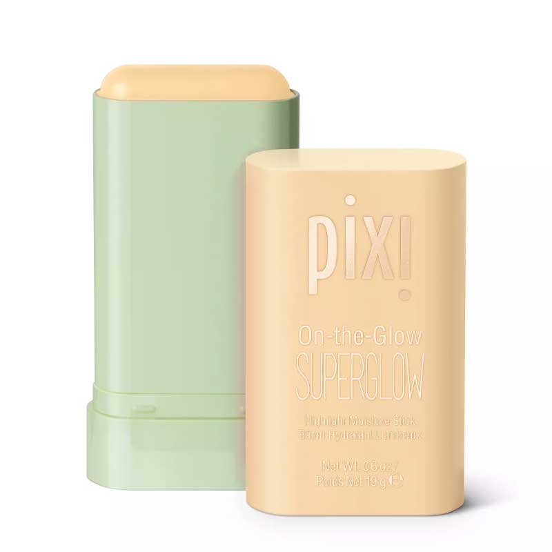 PIXI On-the-Glow SuperGlow | Hydrating solid balm highlighter | Formulated with Ginseng, Aloe Vera, Fruit Extracts | Provides natural highlight | GildedGold
