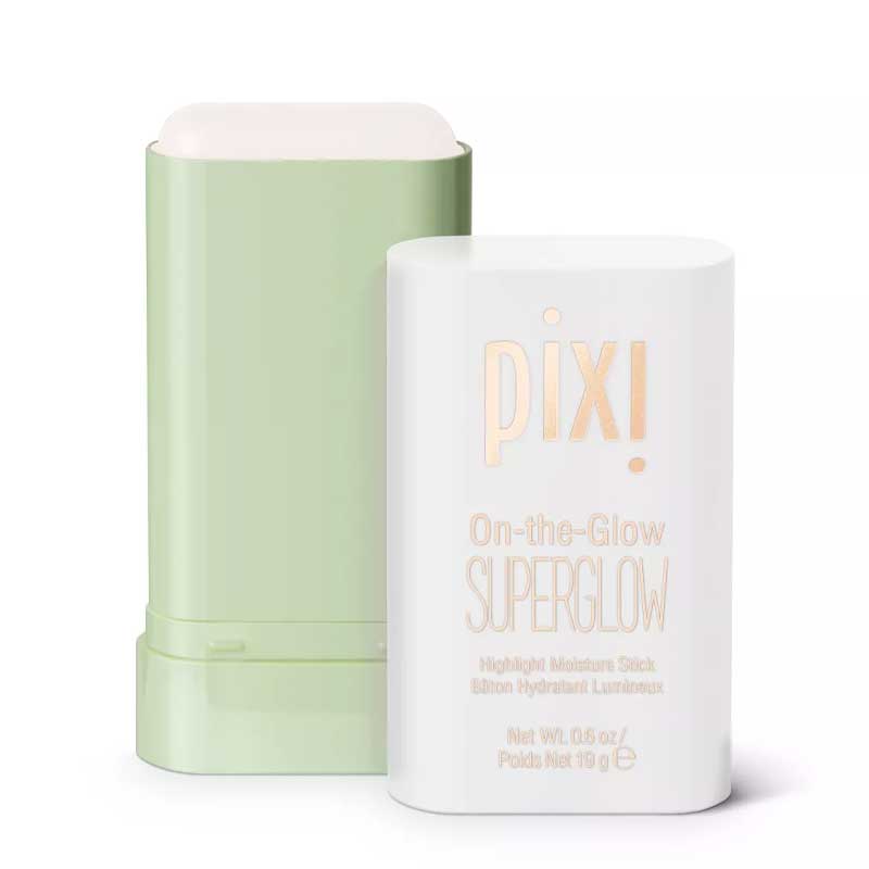 PIXI On-the-Glow SuperGlow | Hydrating solid balm highlighter | Formulated with Ginseng, Aloe Vera, Fruit Extracts | Provides natural highlight | IcePearl