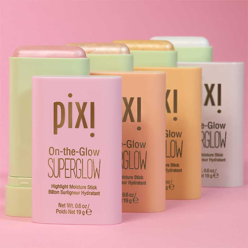 PIXI On-the-Glow SuperGlow | Hydrating solid balm | highlight | Formulated with Ginseng, Aloe Vera, Fruit Extracts | glowy highlighter| Nourishes skin