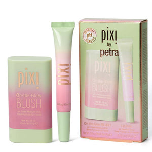 PIXI pH Duo - On The Glow Blush & Lip Tone, natural makeup, pixi blush, cream blush, pixi lip gloss