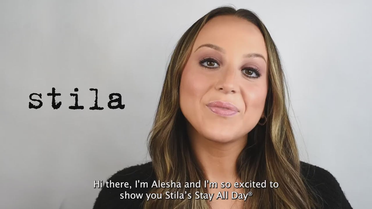 how to use the Stila Stay All Day Smudge & Set Waterproof Gel Eye Liner tutorial video