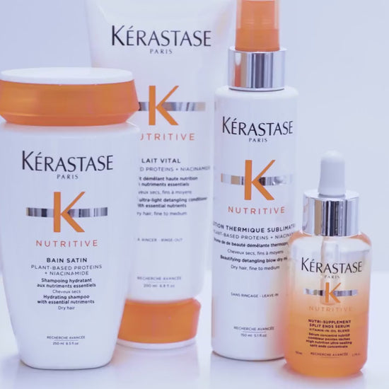 Kerastase lotion thermique, blow dry protective milk, haircare, dry hair