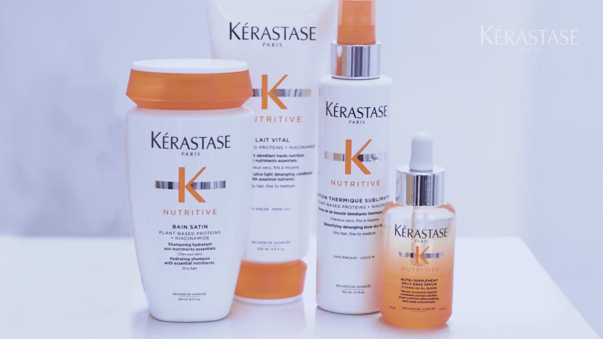Kerastase lotion thermique, blow dry protective milk, haircare, dry hair