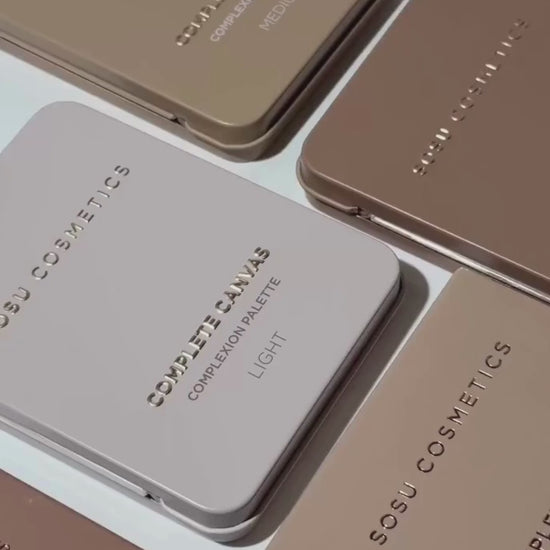SOSU Cosmetics Complete Canvas Complexion Palette Video, How to use SOSU Cosmetics Complete Canvas Complexion Palette