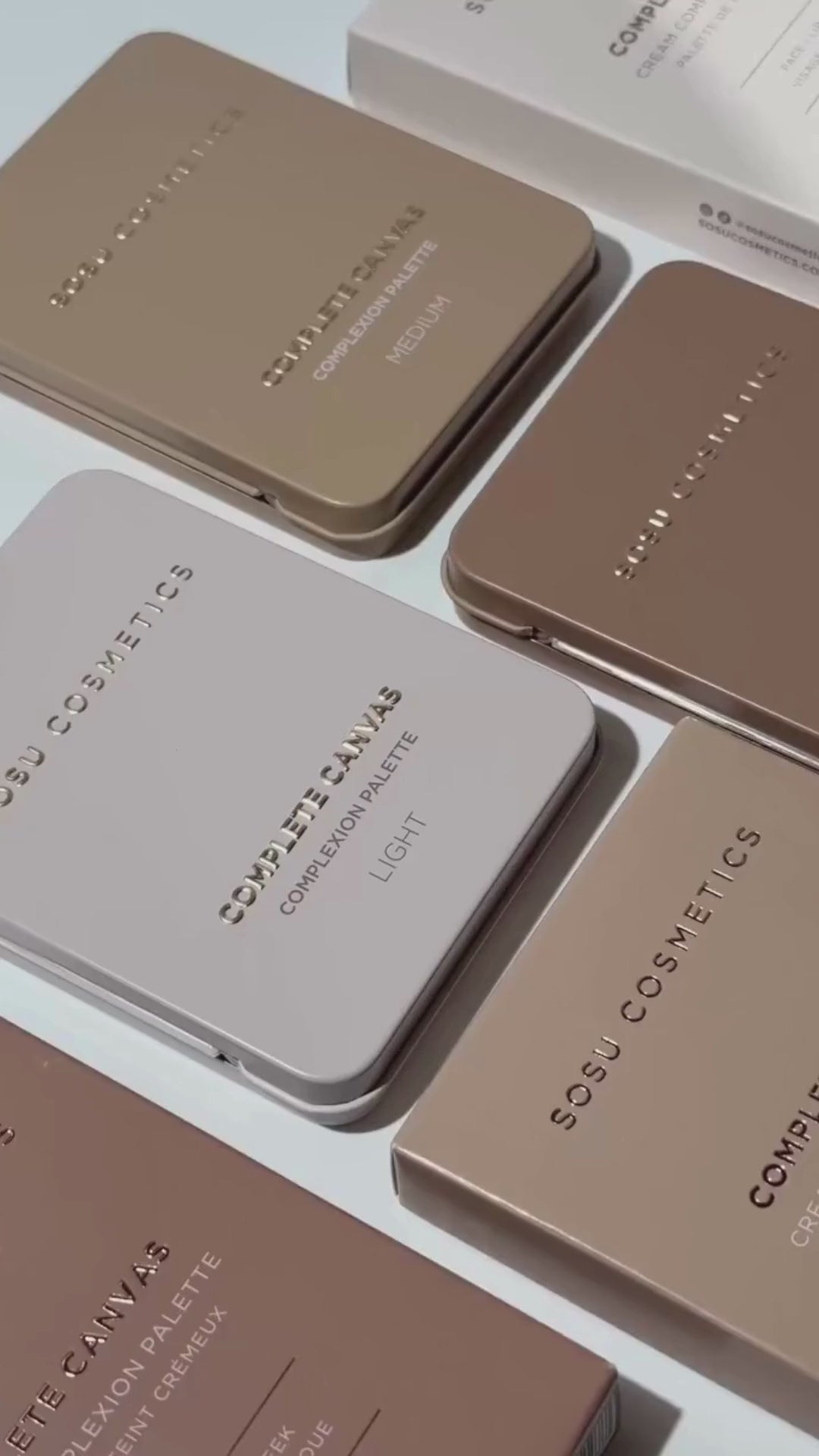 SOSU Cosmetics Complete Canvas Complexion Palette Video, How to use SOSU Cosmetics Complete Canvas Complexion Palette