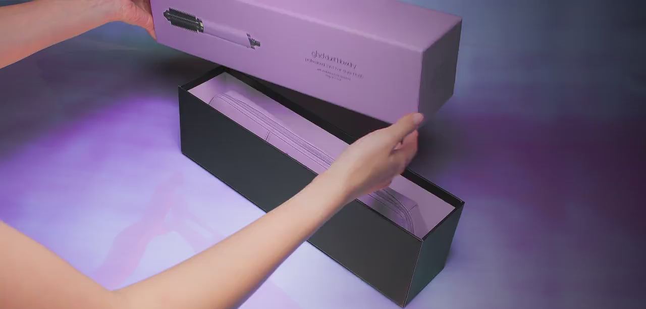 ghd Futurescape Limited Edition Purple Duet Blowdry Hot Brush