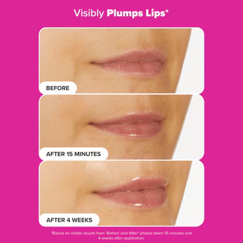 Paula's Choice, Pro-Collagen Peptide Paula's Choice Pro-Collagen Peptide Lip Gloss Balm before and after