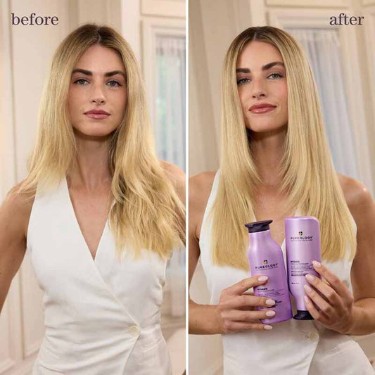 Pureology Hydrate Shampoo and Conditioner Before and After, Haircare for dry hair