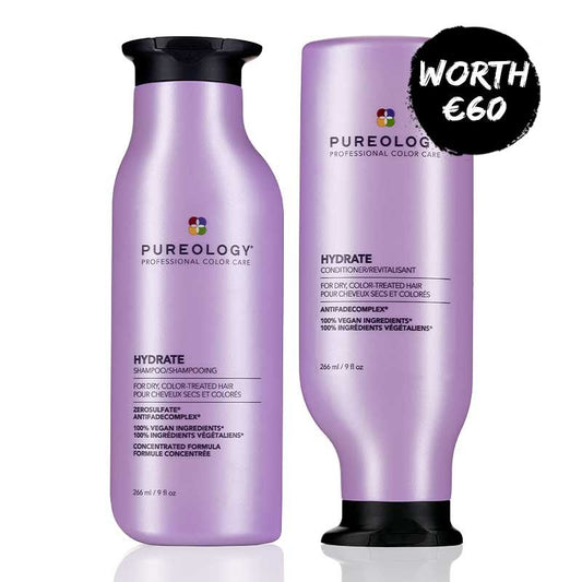 Pureology Hydrate Shampoo & Conditioner Duo For Dry, Coloured Hair