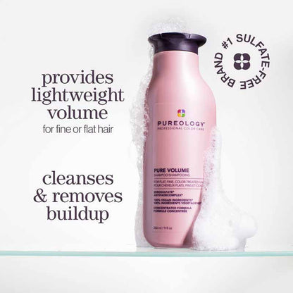 Pureology Pure Volume Shampoo for fine or flat hair, volumising sulphate free shampoo