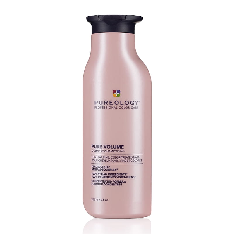 Pureology Pure Volume Shampoo for flat fine coloured hair, volumising shampoo