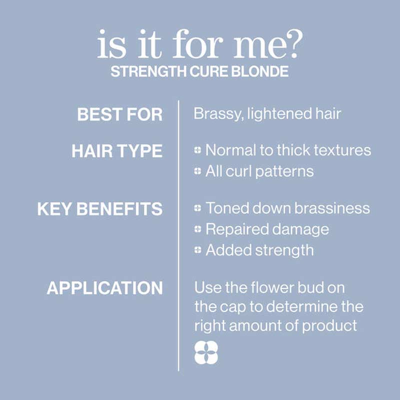 is the Pureology Strength Cure Blonde Purple Conditioner for me, professional haircare for blonde hair