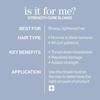 is the Pureology Strength Cure Blonde Purple Conditioner for me, professional haircare for blonde hair