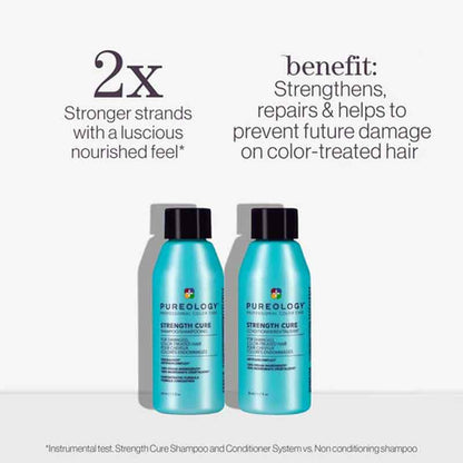 Pureology Strength Cure Shampoo & Conditioner, professional shampoo for damaged hair, professional conditioner