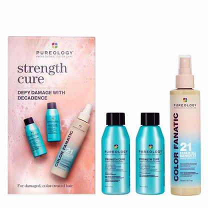 Pureology Strength Cure Discovery Set for Damaged, Coloured Hair, professional haircare for coloured hair