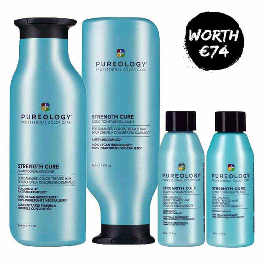 Pureology Strength Cure Duo + FREE Mini Shampoo and Conditioner
