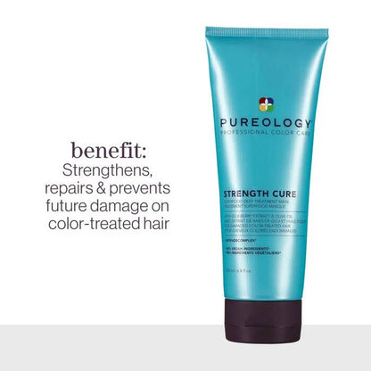 Pureology Strength Cure Superfood Treatment Mask Benefits, hair mask for damaged hair