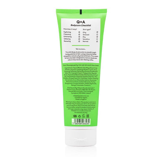 Q+A AHA Exfoliator Body Scrub | rough skin scrub