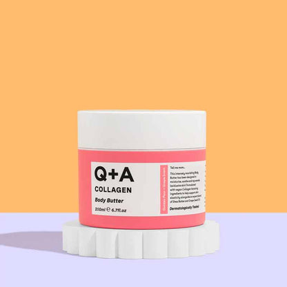 Q+A Collagen Body Butter, skin renewing moisturiser, moisturiser for sensitive skin