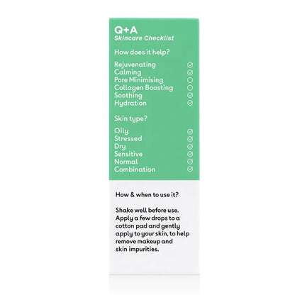 Q+A Green Tea Toner | cleanse and tone green tea