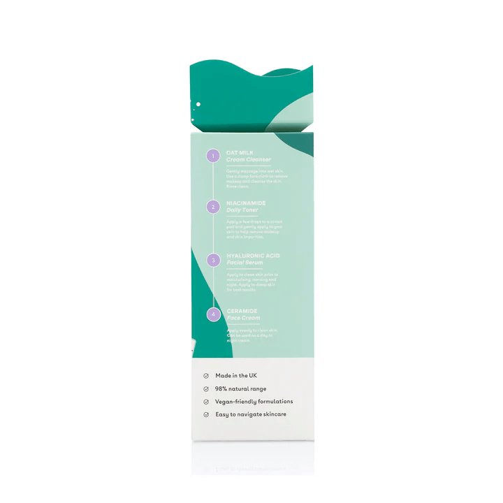Q+A holiday heroes gift set, hyaluronic acid serum