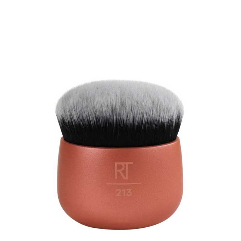 Real Techniques | Foundation Blender brush | seamlessly blend foundation | face | flawless coverage | brush head | large surface area | size | rounded top | streak-free blend | all-over finish | suitable | liquid | cream | powder foundations 