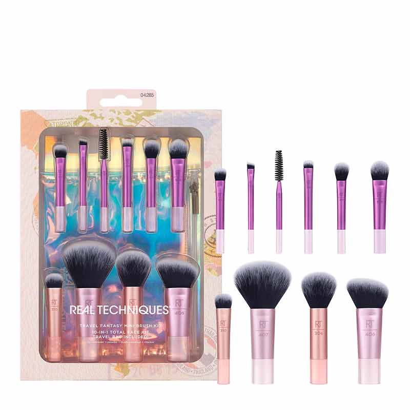 Real Techniques Travel Fantasy Mini Brush Kit, Makeup brush set