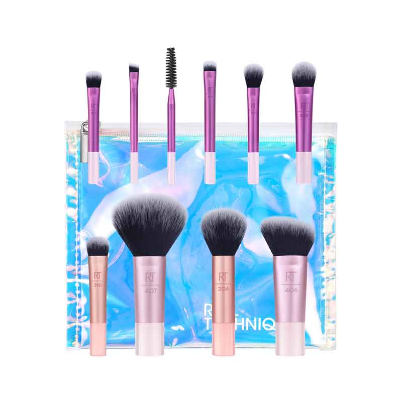 Real Techniques Travel Fantasy Mini Brush Kit, makeup brushes, travel size makeup brushes