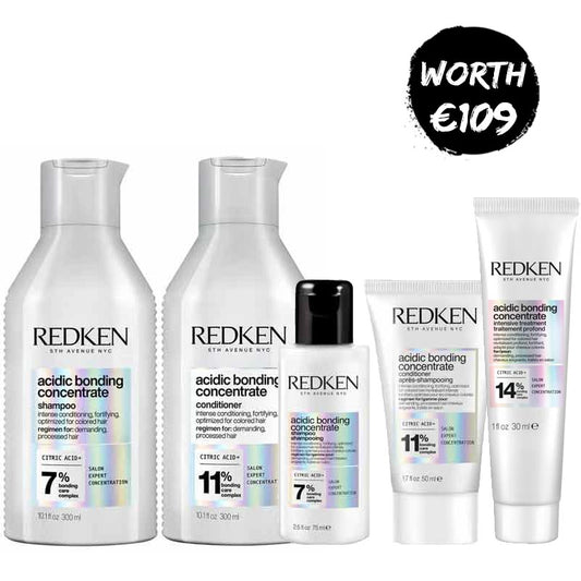 Redken Acidic Bonding Concentrate Home & Away Bundle + FREE Intensive Treatment