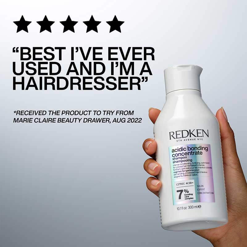 Redken, bond repair hair set, acidic bonding concentrate, recommended by hairdressers