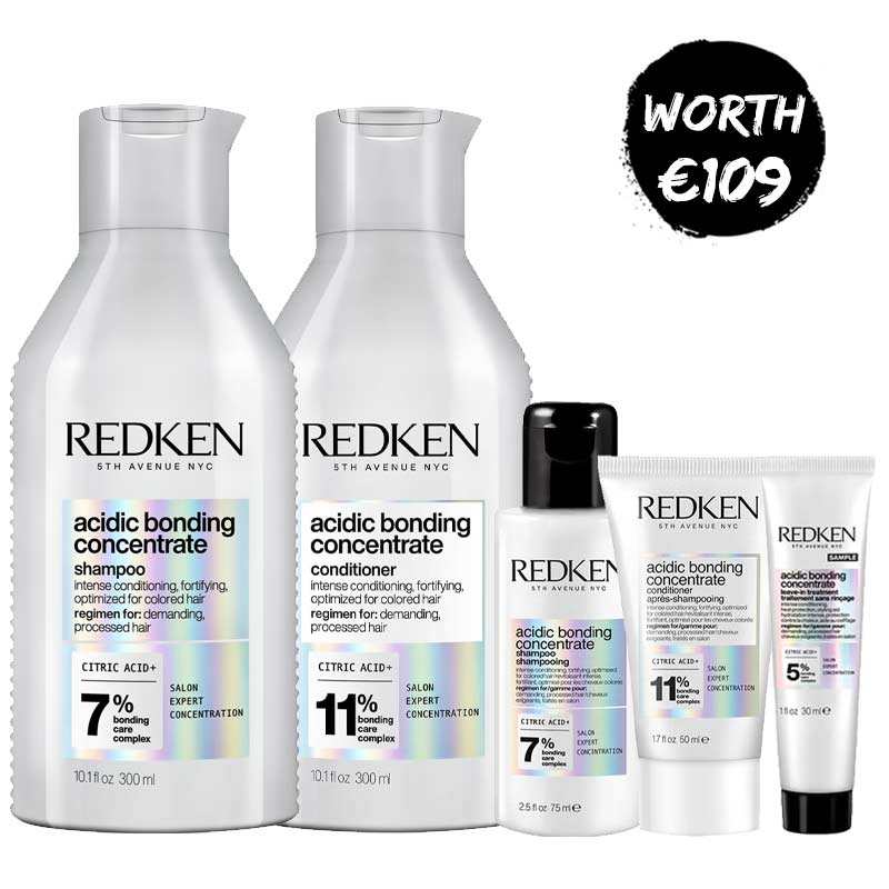 Redken Acidic Bonding Concentrate Home & Away Bundle + FREE Intensive Treatment