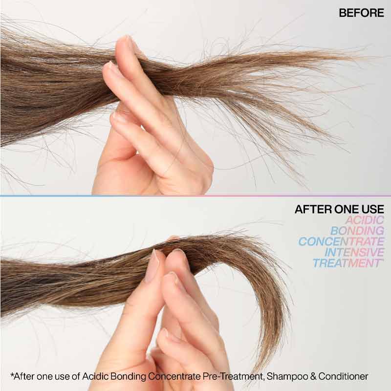 Redken Acidic Bonding Concentrate Intensive Pre-Treatment with 14% Citric Acid | after one use using pre shampoo acidic bonding concentrate intensive treatment 